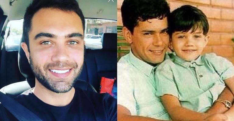 Thiago Costa relembra clique com o pai Leandro e lamenta saudade: ”Meu ídolo eterno”
