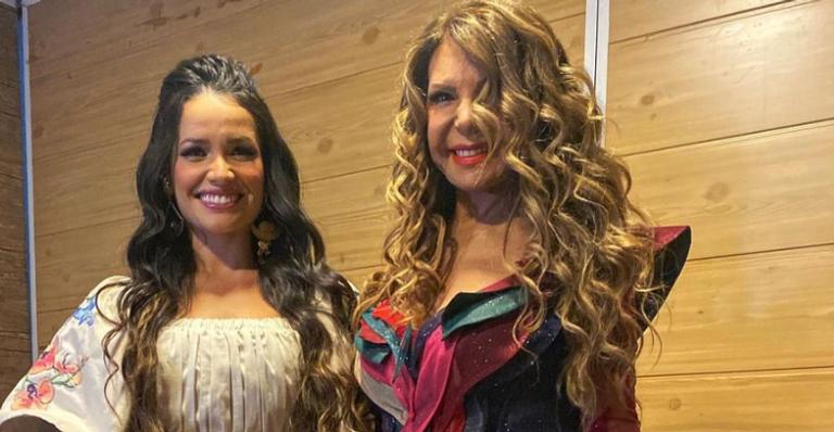 Juliette esbanja gratidão após participar de live com Elba Ramalho: ”Que sorte a minha”