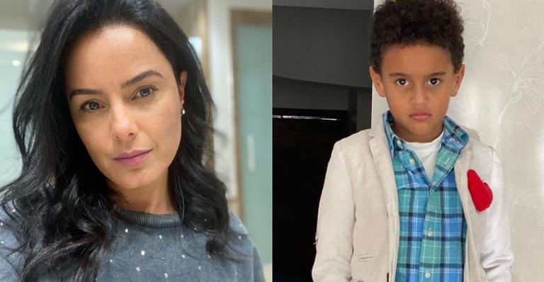 Luciele Di Camargo exibe o filho com look junino e brinca: ”Uma luta pra conseguir 1 foto boa”