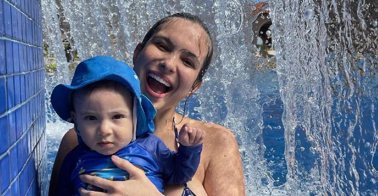 Kamilla Salgado posta fotos de Bento conhecendo vários bichinhos e impressiona a web