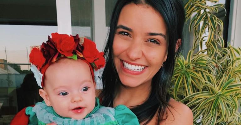 Talita Younan recebe a primeira dose da vacina contra a Covid-19