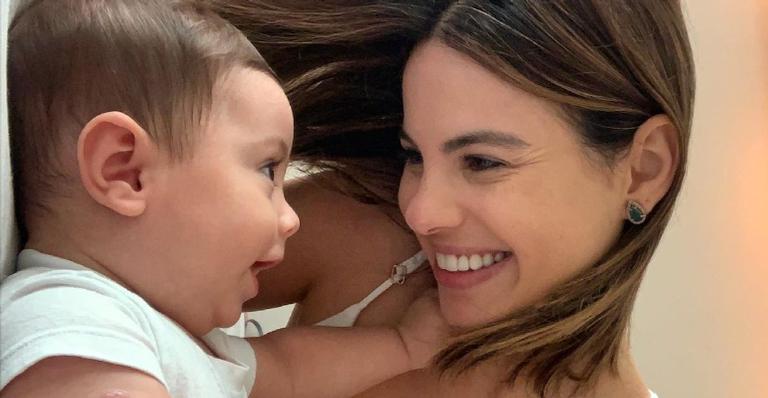 Sthefany Brito divide vídeo do filho, Enrico, gargalhando e se derrete: ”A vontade é de morder”