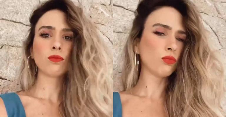 Tatá Werneck renova o visual e aparece com os fios mais claros nas redes sociais