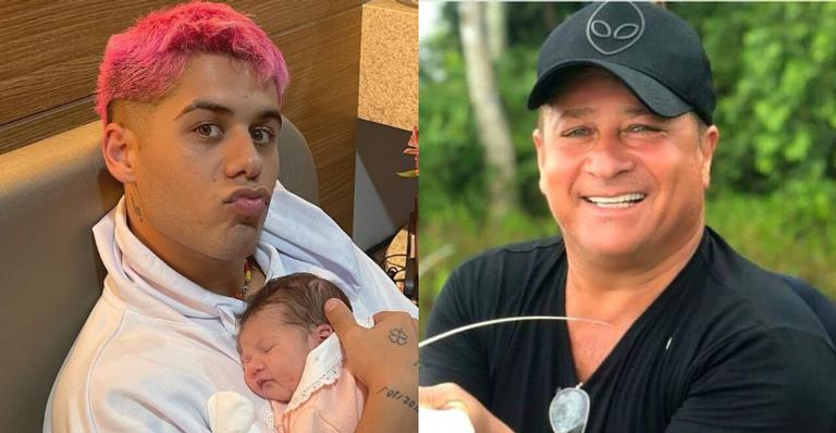 Zé Felipe aparece ao lado de Leonardo com Maria Alice no colo e encanta internautas