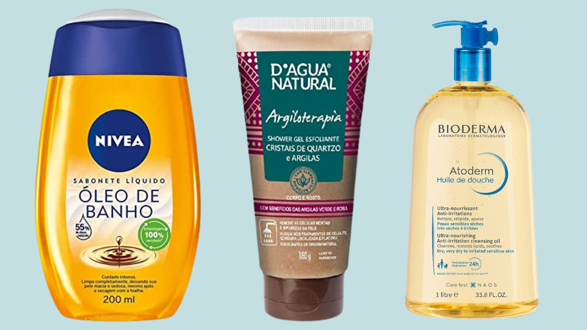 Cuidados com a pele: 5 produtos para a hora do banho