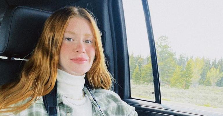 Marina Ruy Barbosa celebra 26 anos com bolo especial: ”Feliz aniversário para mim”