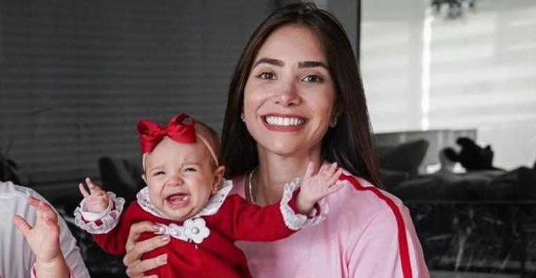 Romana Novais celebra 7 meses de Raika com linda declaração: ”Te amo infinito bonequinha…”