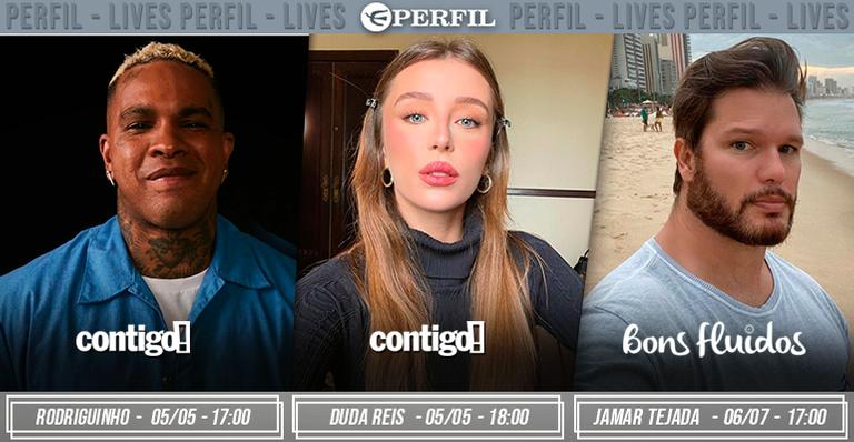 De Rodriguinho a Duda Reis. Agenda de lives da Editora Perfil