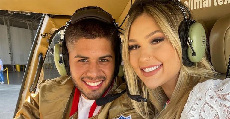 Virginia Fonseca surge coladinha com Zé Felipe em clique romântico: ”Minha melhor companhia!”