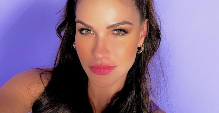 Em Campos do Jordão, Andressa Suita surge deslumbrante em bastidores de gravação e web elogia