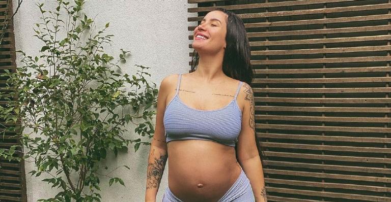 Na reta final da gravidez, Bianca Andrade se declara para o filho: ”Meu talismã”