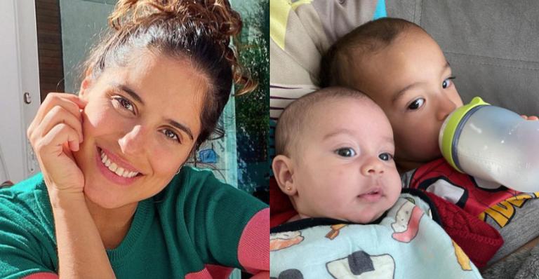 Camilla Camargo compartilha clique encantador com os filhos, Joaquim e Júlia