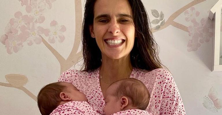 Marcella Fogaça se declara para as filhas gêmeas: ”Me ensinando tanto em tão pouco tempo”