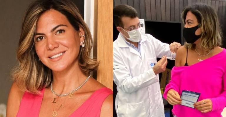 Carol Sampaio é vacinada contra a Covid-19: ”Estou extremamente grata”