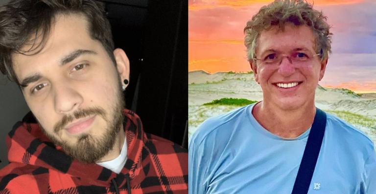 Boninho e Gustavo Mioto almoçam juntos no Rio de Janeiro