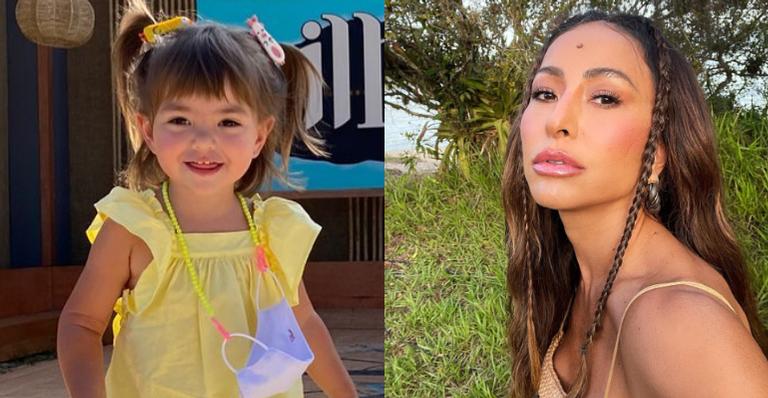 Sabrina Sato compartilha registros encantadores de Zoe com cachorrinho