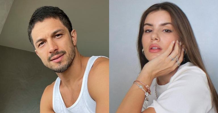 Rômulo Estrela surge ao lado de Camila Queiroz nos bastidores de Verdades Secretas 2