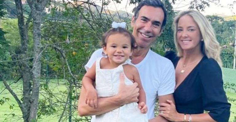César Tralli celebra os 2 aninhos de sua filha, Manuella: ”Muito obrigado por existir”