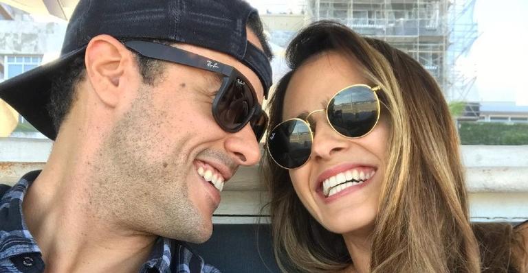 Cella Fogaça e Joaquim Lopes aproveitam caminhada: ”Como é gostoso valorizar as bonitezas da vida”