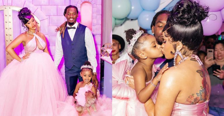 Cardi B abre álbum de fotos do aniversário de 3 anos da filha, Kulture