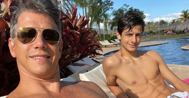 Marcio Garcia presta homenagem de aniversário para o filho, Pedro: ”Te amo para sempre”