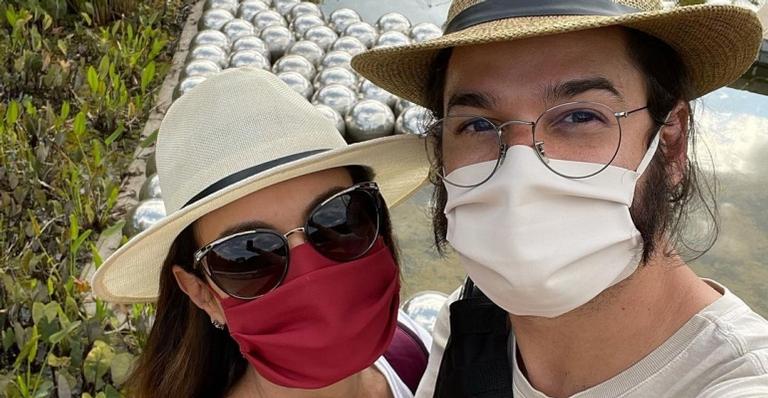 De férias, Fátima Bernardes mostra passeio com Túlio Gadêlha