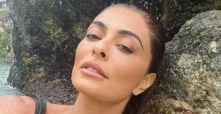 Juliana Paes exibe curvas esculturais ao publicar clique da sombra de sua silhueta