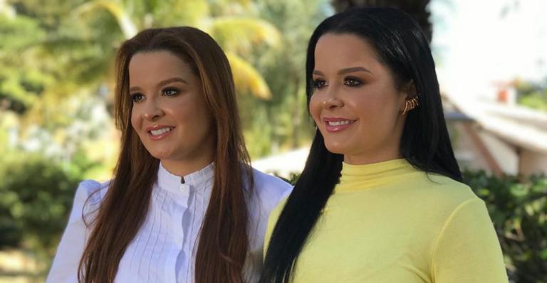Maiara e Maraisa curtem a companhia uma da outra: ”Eu e ela!”