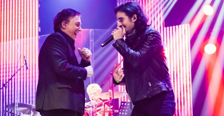 Fábio Jr. retorna aos palcos e canta com Fiuk em show presencial