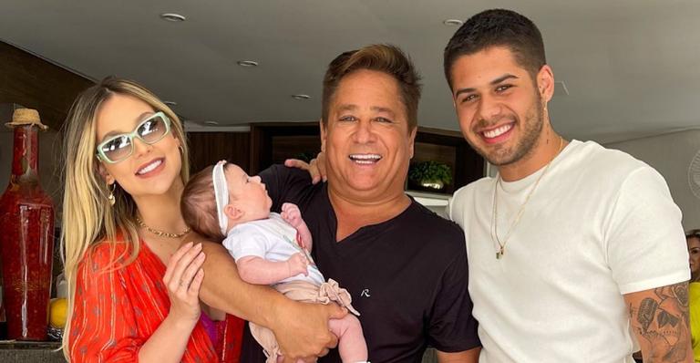 Virginia Fonseca se declara no aniversário do sogro, Leonardo: ”Amamos você!”