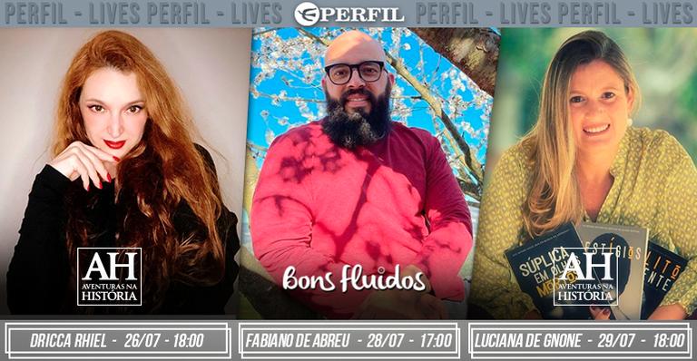 De Dricca Rhiel a Fabiano de Abreu. Confira a agenda de lives exclusivas da Editora Perfil