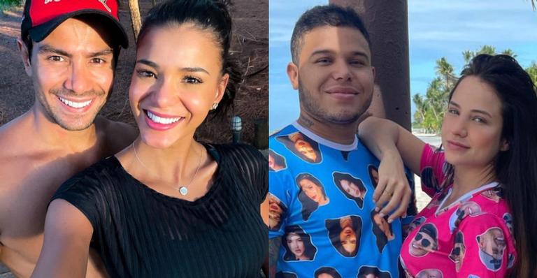 Com Jakelyne Oliveira, Mariano convida Gabi Martins e Tierry para almoço de casais