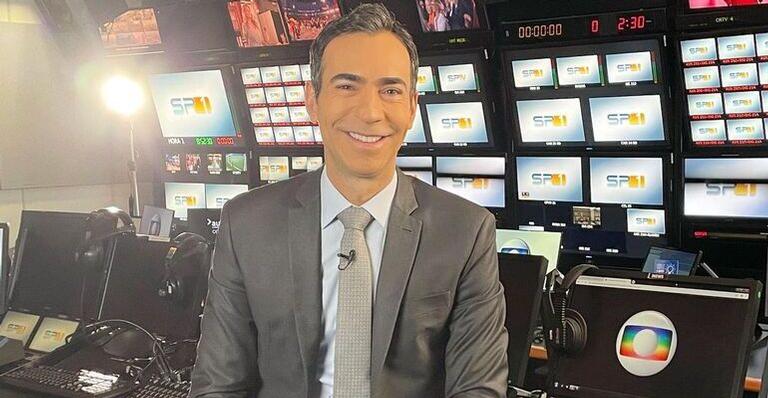 Filha de César Tralli rouba a cena com vestido vermelho: ”Muito linda”