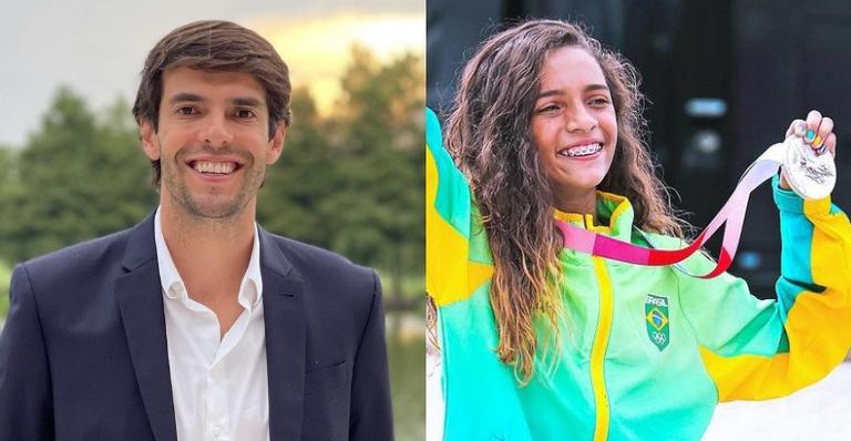 Kaká relembra registro com Rayssa Leal, medalha de prata no skate: ”Nos encheu de orgulho”