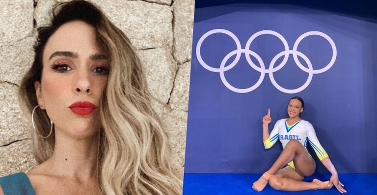 Tatá Werneck celebra vitória de Rebeca Andrade na Olimpíada de Tóquio: ”Quanta dedicação”