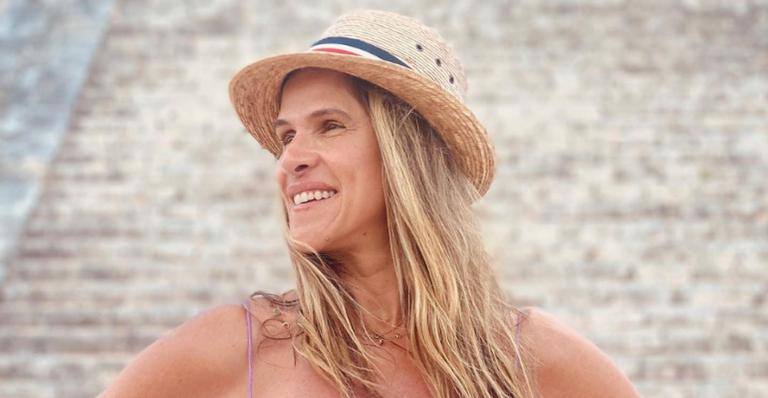 Ingrid Guimarães é fotografada pela sobrinha e brinca: ”Tire fotos olhando pra lugares aleatórios”