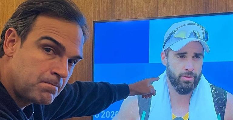 Tadeu Schmidt apoia o sobrinho, Bruno, após eliminação no vôlei de praia: ”Orgulho infinito”