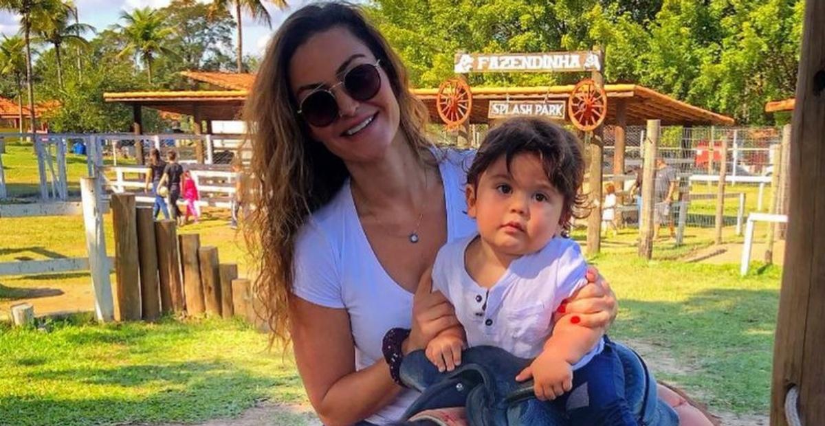 Laura Keller comemora aniversário do filho, Jorge Emanuel: ”1 ano de puro amor e felicidade”