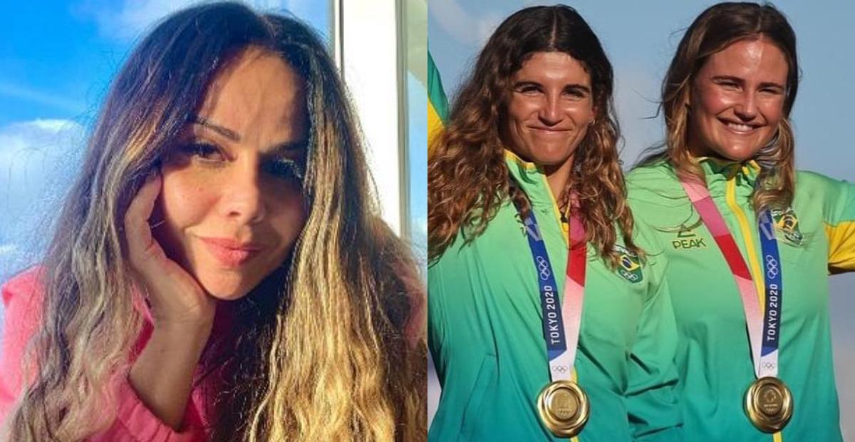 Viviane Araujo comemora medalha de ouro de Martine e Kahena na vela: ”Orgulho das nossas atletas”