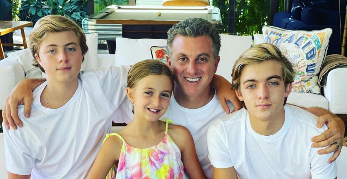 Luciano Huck aproveita ‘Dia dos Pais’ ao lado dos filhos: ”Bem maior”