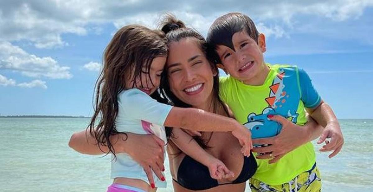 Adriana Sant’Anna mostra clique fofo dos filhos, Rodrigo e Linda: ”Amor mais lindo e puro”