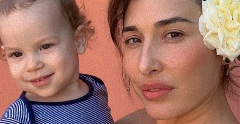 Giselle Itié conta que Pedro Luna falou seu nome em inglês: ”Mama derretida de amor”