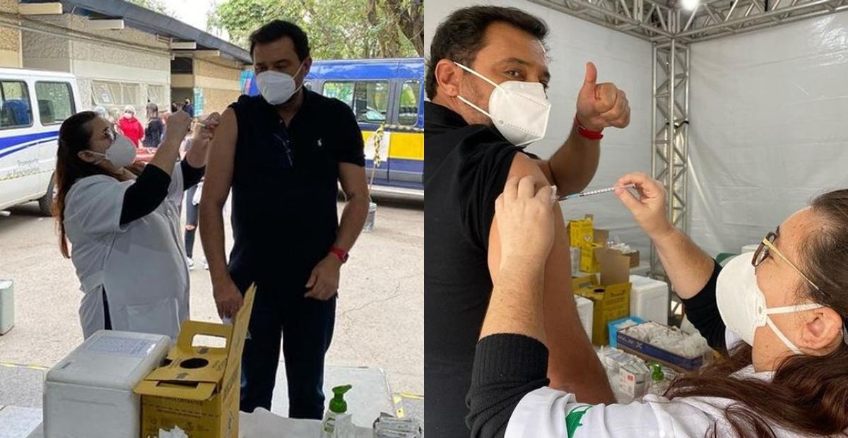 Após vencer covid-19, Geraldo Luís toma segunda dose da vacina e desabafa