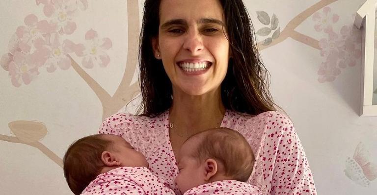 Marcella Fogaça posta registro fofo das filhas gêmeas e encanta a web: ”Coisinhas mais lindas”