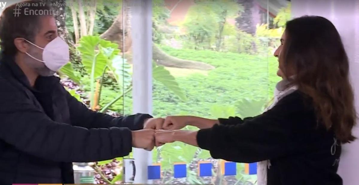 Fátima Bernardes apresenta Estúdios Globo para Marcos Mion: ”Guia do Projac”