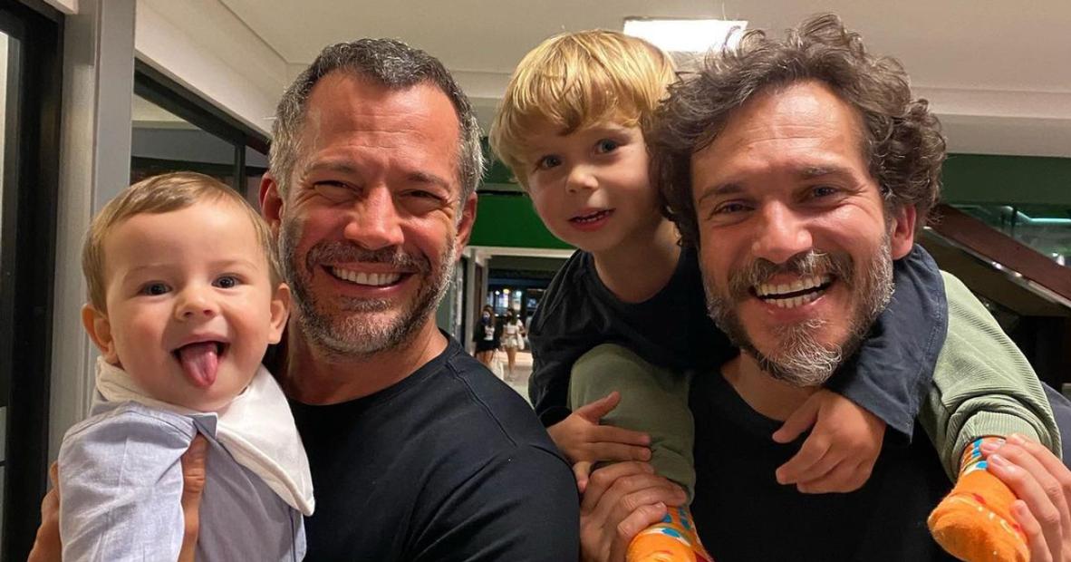 Malvino Salvador e Paulo Rocha se divertem com os filhos: ”Amizade!”