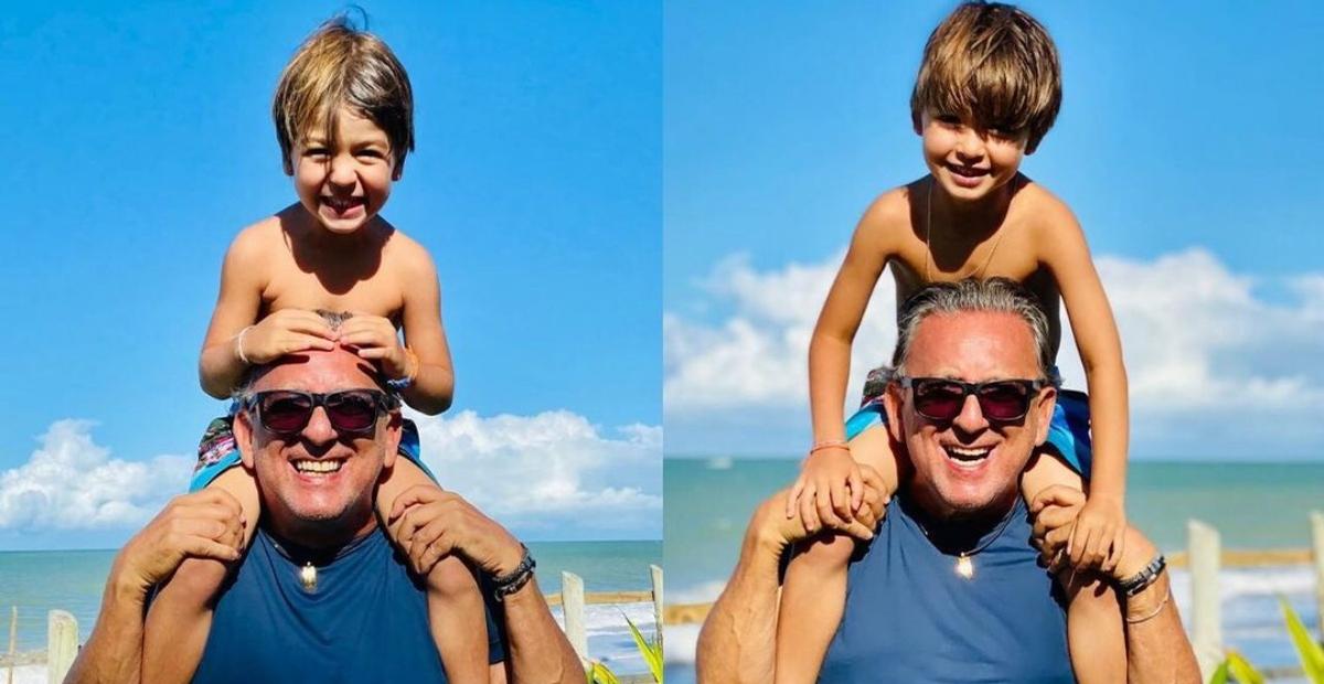 Galvão Bueno comemora aniversário dos netos gêmeos: ”Vovô ama muito vocês”