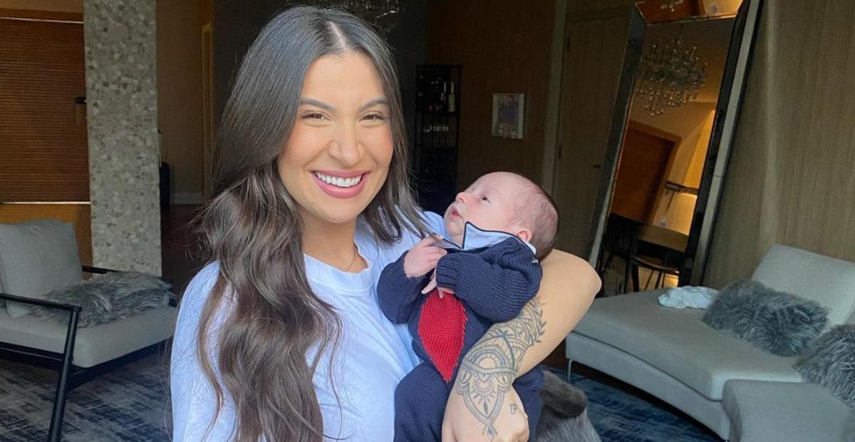 Bianca Andrade compartilha cliques matinais com o filho, Cris
