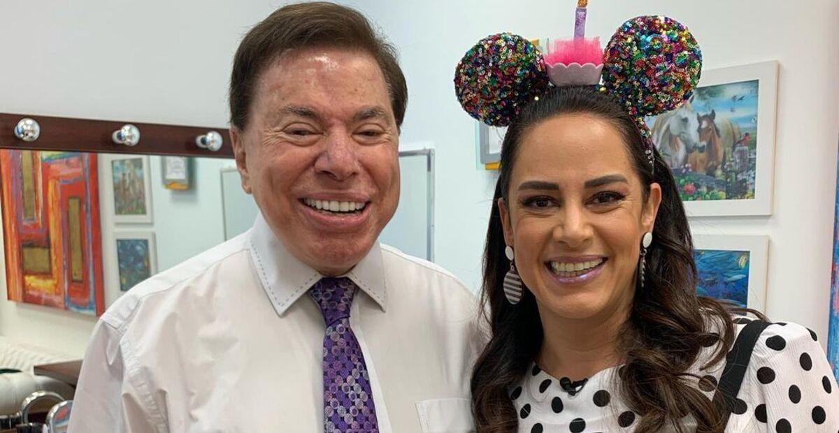 Silvia Abravanel celebra 40 anos do SBT com foto especial ao lado de Silvio Santos