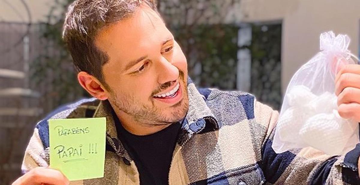 Dony De Nuccio anuncia que será papai pela primeira vez: ”Baita amor por alguém que nunca vi”